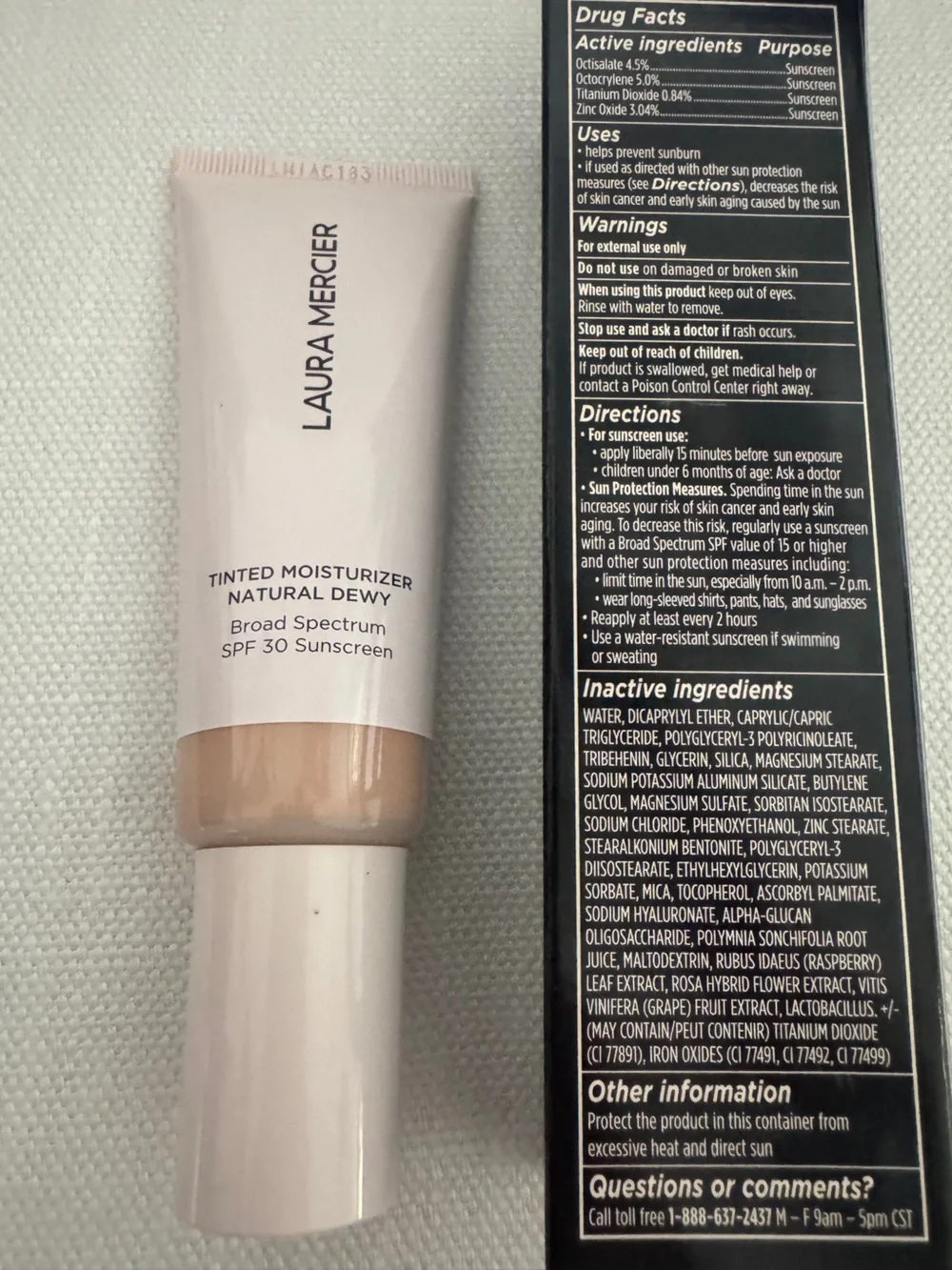 Laura Mercier Tinted Moisturizer Natural Dewy Oak 2C, 1.5 oz